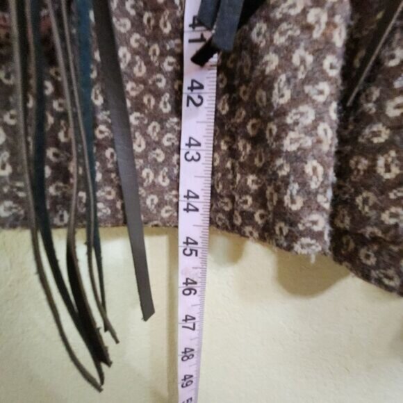 Vintage 1970's  women’s‎ Kay Windsor brown paisley wool XL dress Made in USA - Picture 9 of 10